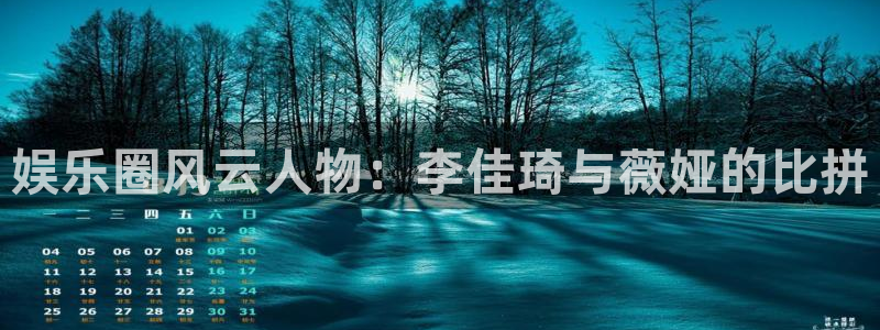 天顺娱乐app：娱乐圈风云人物：李佳琦与薇娅的比拼